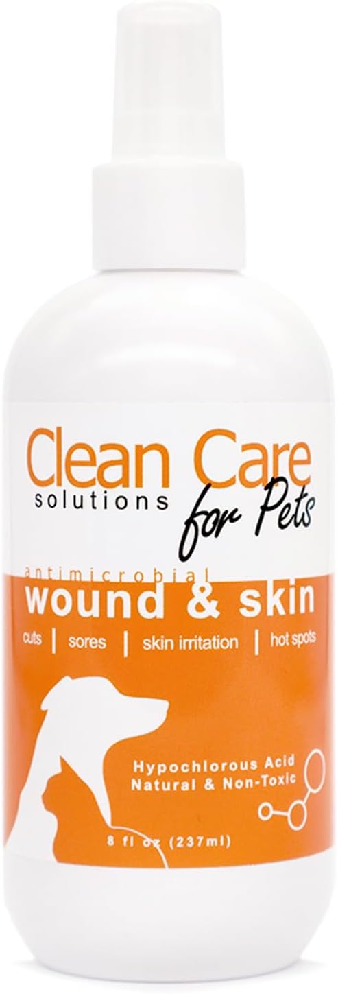 Hypochlorous Acid Spray for Pets - Pet Wound and Skin Care - Non-Stinging, Natural Formula, Relieves Itching - 237ml Hypochlorous Acid Spray for Pets - Pet Wound and Skin Care - Non-Stinging, Natural Formula, Relieves Itching - 237ml