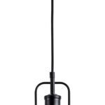 Glass Pendant LightBlack Pendant Light Fixtures with Seeded Glass Shade, Adjustable Height Hanging Lights for Hallway, Kitchen Island, Dinning RoomBulb not Included