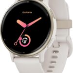 Garmin vvoactive 5, Health and Fitness GPS Smartwatch, AMOLED Display, Up to 11 Days of Battery, Ivory