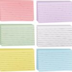 Colored Index Cards 3 x 5 Inch, 300 Count Ruled Index Cards, Flash Cards for Studying, Lined Note Cards for Office, Home and School
