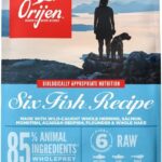 ORIJEN Grain Free Poultry Free High Protein Dry Dog Food Six Fish Recipe 4.5lb Bag