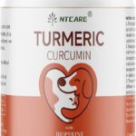 Turmeric for Dogs Anti Inflammatory Pain Relief -Dog Pain Relief-120 Chewable Tablets Hip & Joint Support with Curcumin and BioPerine, Antioxidant, Cardiovascular Health,Mobility Support