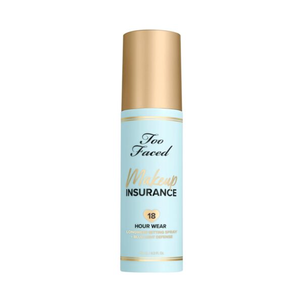 Too Faced Makeup Insurance Setting Spray | Hydrating, Long Lasting, Vegan + Cruelty Free, 4 Fl Oz