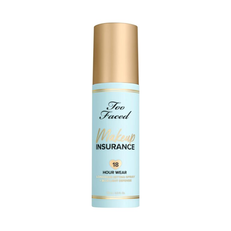 Too Faced Makeup Insurance Setting Spray | Hydrating, Long Lasting, Vegan + Cruelty Free, 4 Fl Oz