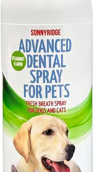 Dog Dental Spray Removes Tartar, Plaque and Freshens Breath Instantly. The Most Advanced Dental Spray for Healthy Teeth, Gums and Oral Health Care for Your Dog, Cat or Pet - 1-8 oz. Bottle