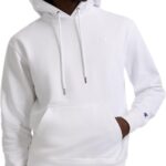 Champion Men's Pullover Fleece Hoodie, Midweight, C Logo (Reg. Or Big & Tall)