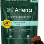 Arterra Longevity Multivitamin for Dogs  50% Active Ingredients  Vet-Formulated Daily Soft Chews for Gut, Brain, Joint & Immune Health  Human-Grade Supplement | 60 Count