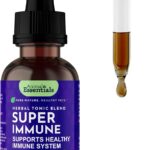 Animal Essentials Super Immune - Dog & Cat Immune Support for Puppies with Olive Leaf Extract & Echinacea, Olive Root for Dogs, Supports Respiratory Health & Overall Wellness - 2 fl oz