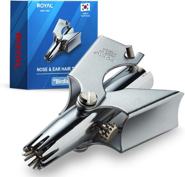 ROYAL [Made in Korea] Nose Hair Trimmer for Men Birdie, Manual, Battery-Free, Waterproof, Painless with Twelve Dual-Edged Blades, Patented Mechanism ET-4