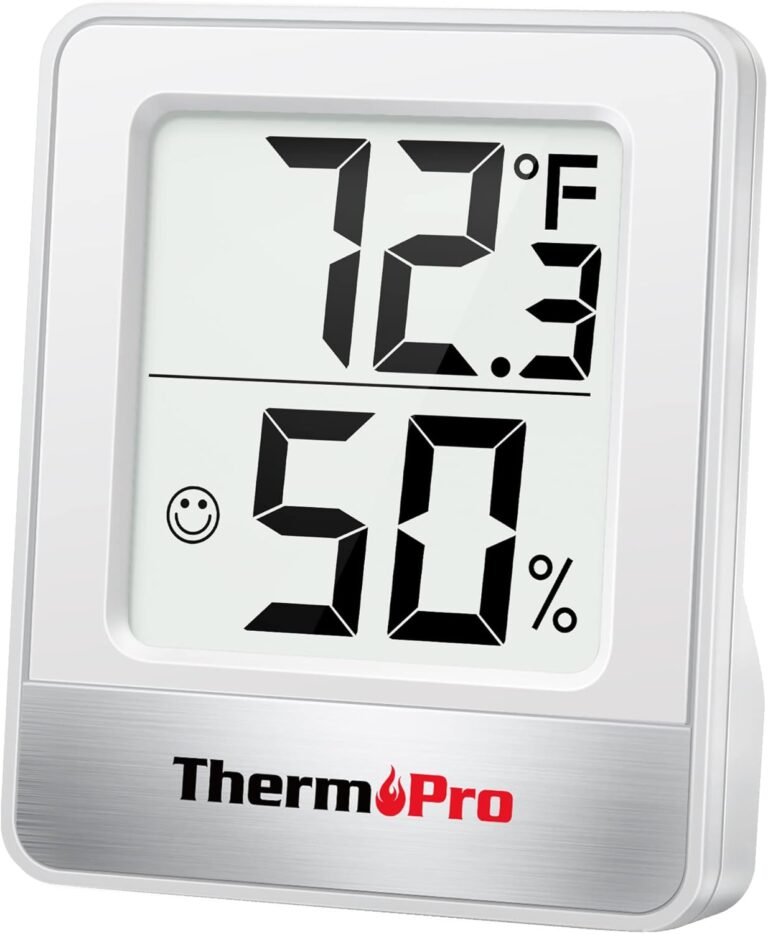 ThermoPro TP49 Digital Hygrometer Indoor Thermometer Humidity Meter Room Thermometer with Temperature and Humidity Monitor Mini Hygrometer Outdoor