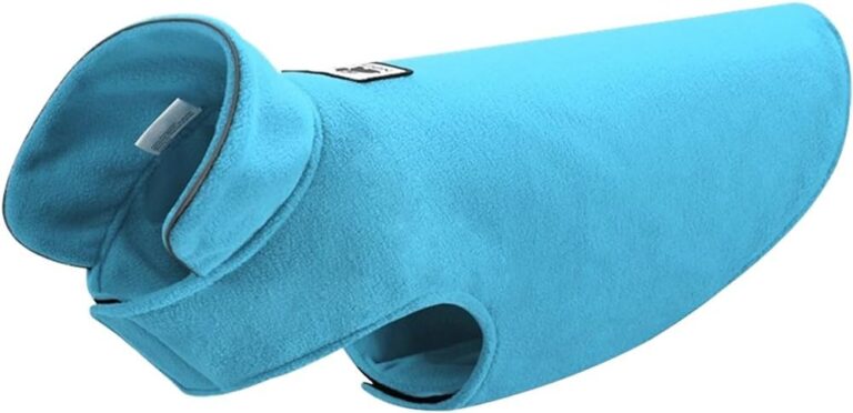 Creation Core Windproof Plush with Sport Vest Dog Clothes Night Reflective Jacket Pet Keep Warm Jacket No Pull No Choke Design Eco-Friendly for Small and Large Big Dog(Blue S)