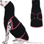 Dog Anxiety Jacket Calming Shirt, Anxiety Relief Calming Vest with Dog Ear Muffs, Noise Protection Dogs Winter Coat, Lightweight Stretchy Turtleneck T-Shirts