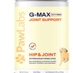 PAWLABS G-Max Joint Support for Dogs - Maximum Strength Hip & Joint Supplement with Glucosamine, Chondroitin, MSM, Green-Lipped Mussel - Relieves Arthritis Pain & Hip Dysplasia - Duck Flavor, 60 Chews