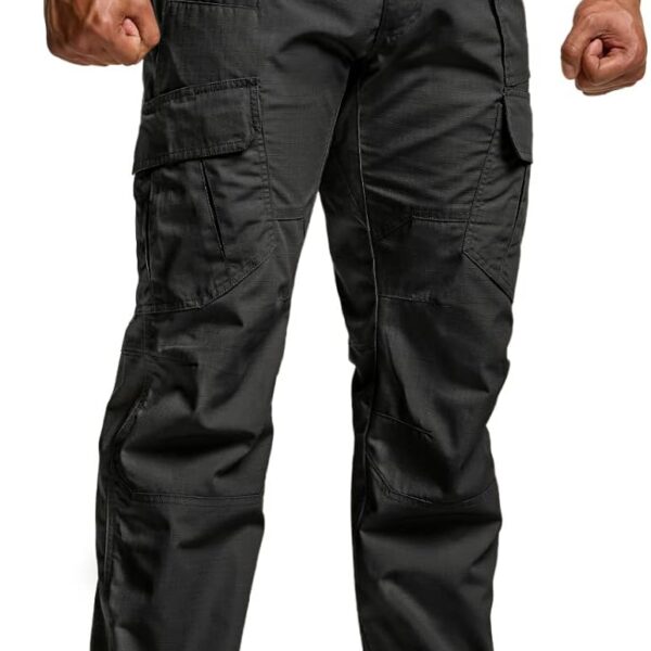 CQR Men's Tactical Pants, Water Resistant Ripstop Cargo Pants, Lightweight EDC Work Hiking Pants, Outdoor Apparel