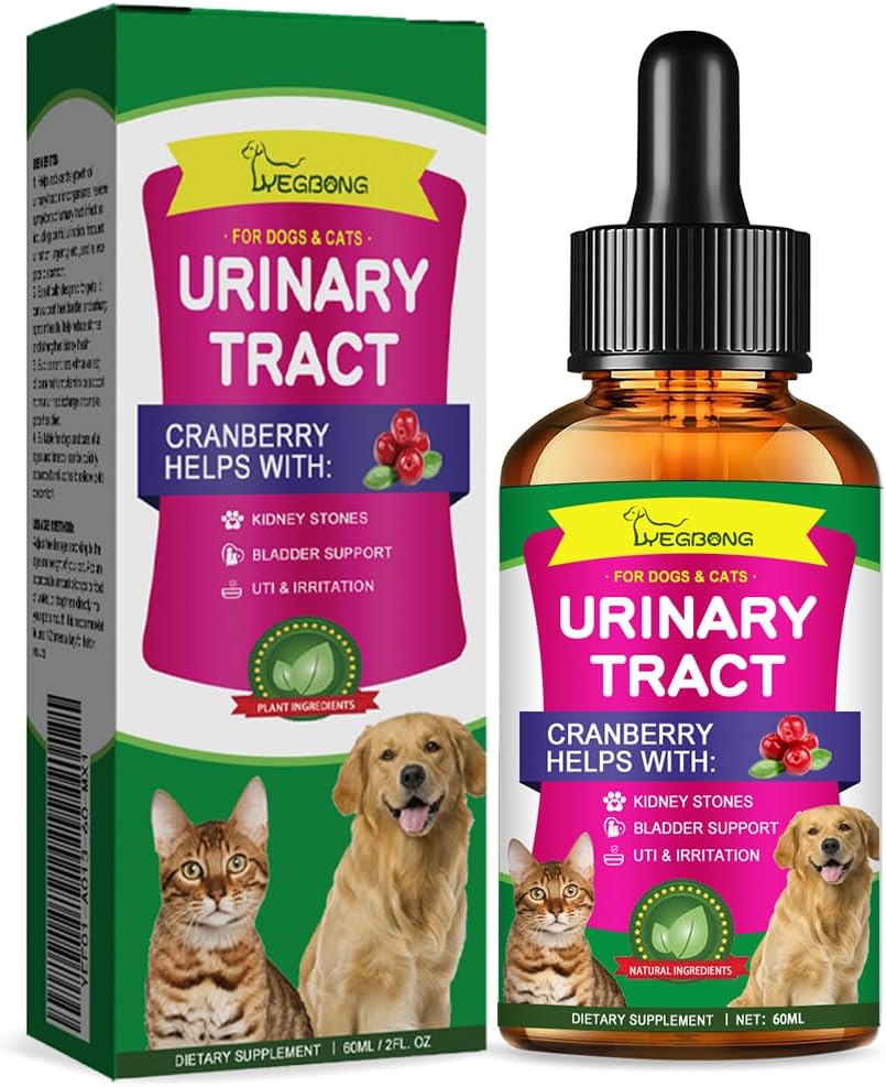 Cat & Dog Natural UTI Medicine, Cranberry Supplement for Dogs, Urinary Tract Infection Treatment Care Drops, Prevention Incontinence, Stones- Bladder Constipation Relief, Kidney Support for Pets Cat & Dog Natural UTI Medicine, Cranberry Supplement for Dogs, Urinary Tract Infection Treatment Care Drops, Prevention Incontinence, Stones- Bladder Constipation Relief, Kidney Support for Pets