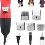 DUCKBOY 35W Pet Hair Clipper & Grooming Kit for Dogs and Cats  Includes 4 Interchangeable Blades & 3m Power Cable  Professional Trimmer for Small to Large Pets