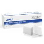JMU Gauze Pads 2x2, 4-Ply Non Woven Gauze Sponge, Non-Sterile Dental Gauze 200 Pieces All Purpose Gauze Sponges