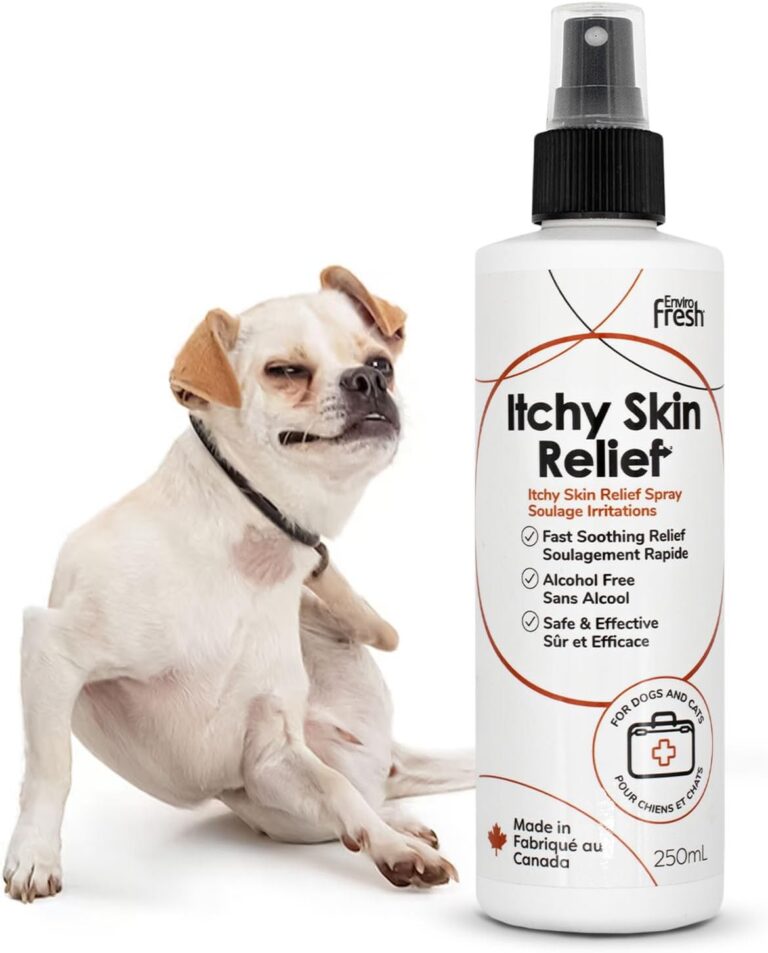 Itchy Skin Relief Spray for Allergies and Itching by EnviroFresh, Dog Itch Relief Spray, Fast Acting Itch Relief for Dogs, Alcohol-Free, Fast Soothing Relief, Sensitive Skin, Anti Itch for Dogs#424