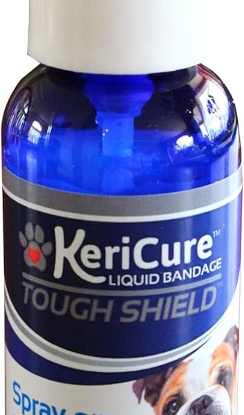 Tough Shield Silver Liquid Bandage Wound Spray for Dogs, Cats & Small Pets - 2oz Spray on Liquid Bandage First Aid - Silver Polymer Solution for Cuts, Sores & Bites - USA Made