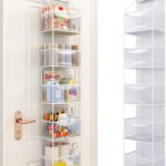 Fixwal 5-Shelf Over The Door Hanging Pantry Organizer, Room Organizer with Clear Plastic Pockets, 25lb Ultra Sturdy & Large Capacity for Closet, Bedroom, Nursery, Bathroom and Sundries