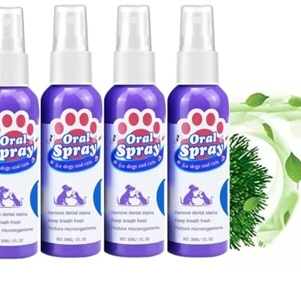 Petry Oral Spray for Dogs - Petry Teeth Cleaning Spray for Dogs and Cats, Pet Breath Freshener Spray Care Cleaner, Oral Spray for Pets, Dog Dental Spray Reduces Plaque & Tartar Buildup (2pcs)