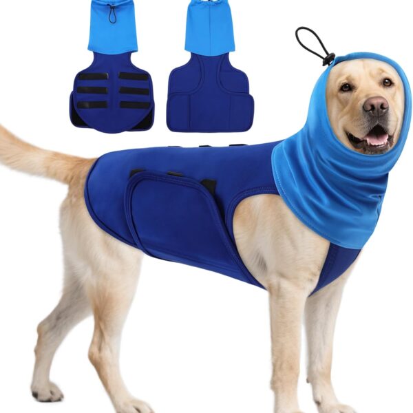 ASENKU Dog Anxiety Vest, Calming Vest for Dogs, Dog Relief Shirt for Thunderstorms, Fireworks, Noise, Keep Pet Calm Without Medicine & Training, Anxiety Calming Vest for Small Medium Large Dog