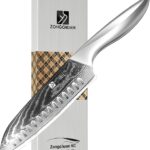 9C Damascus Steel chef knife,7 Inch Kitchen Knife Ultra Sharp Santoku Knife - 9CR18MOV Japanese Chefs Knife, Kitchen Gadgets 2024, cooking Gifts with Love's Gift Box