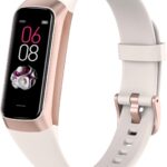 Fitness Tracker with Step Counter/Calories/Stopwatch, Activity Tracker, Health Tracker with Heart Rate Monitor, Sleep Tracker,1.10''AMOLED Touch Color Screen, Pedometer Watch for Women Men