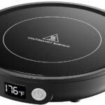 SWEETFULL Mug Warmer - Upgraded 36W Coffee Cup Warmer for Desk with 130-176 Digital Display, 2-12H Timer Auto Shut Off, Smart Electric Coffee Heating Plate, Ideal Gifts for Women Men - Black