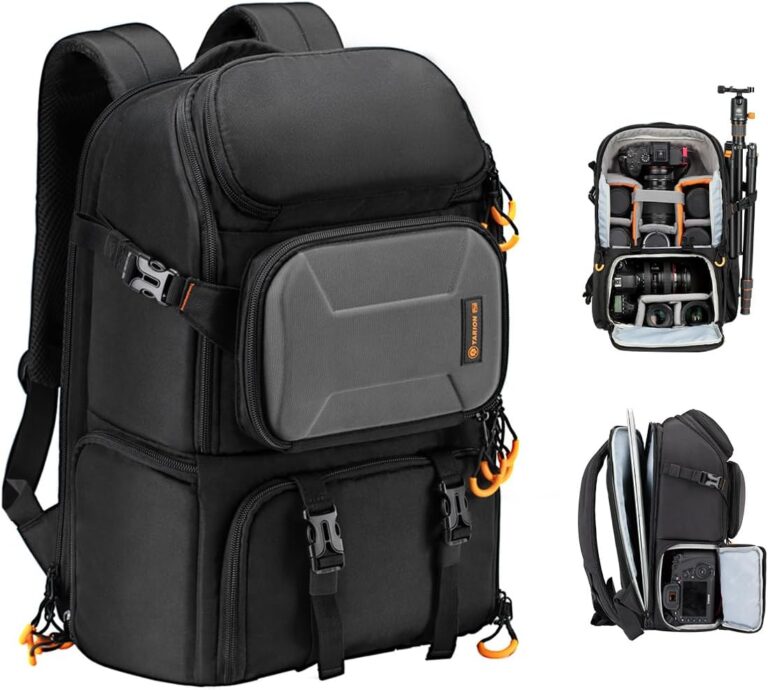 TARION 15L Camera Backpack Large Camera Bag with 15.6" Laptop Compartment & Side Access & Waterproof Raincover Outdoor Photography Hiking Travel Professional DSLR Backpack for Photographers(PBL)