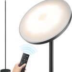 SUNMORY Floor Lamps for Living Room, 32W/3000LM Super Bright LED Floor Lamp with Remote Control, 69" Tall Standing Lamp with Stepless Dimmable, Modern Torchiere Corner Lamp for Bedroom, Office