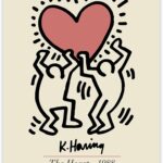 Atrippy Minimalist Large Posters Art Tapestry for Bedroom Aesthetic Cartoon Wall Tapestry Boho Funny Anime Poster Wall Hanging for Dorm Living Room Decor (24''x36'')