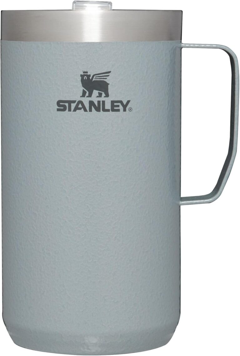 STANLEY Stay-Hot Camp Mug | Press Fit Drink Through Lid | Cup for Coffee, Tea and Drinks | Insulated Stainless Steel Coffee Mug | BPA-Free