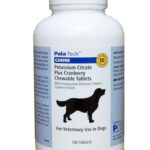 Dog UTI Treatment - Potassium Citrate Plus Cranberry Supplement for Dogs 100 Chewable Tablets for Urinary Tract Infection & Bladder Stone Prevention, Canine Incontinence Support Made in USA
