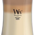 WoodWick Caf Sweets Trilogy Holiday Candle Gifts for Women and Men, 21.5 oz Large Hourglass Trilogy Candle with Crackling Wick