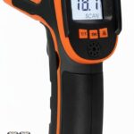 Kizen Infrared Temperature Gun - Handheld Surface Infrared Thermometer for Griddle, Grill, Pizza Oven, Candy, & A/C - Laser Thermometer Gun -58F to 1112F - Surface Temp Gun