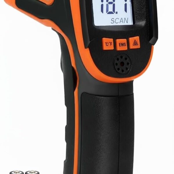 Kizen Infrared Temperature Gun - Handheld Surface Infrared Thermometer for Griddle, Grill, Pizza Oven, Candy, & A/C - Laser Thermometer Gun -58F to 1112F - Surface Temp Gun