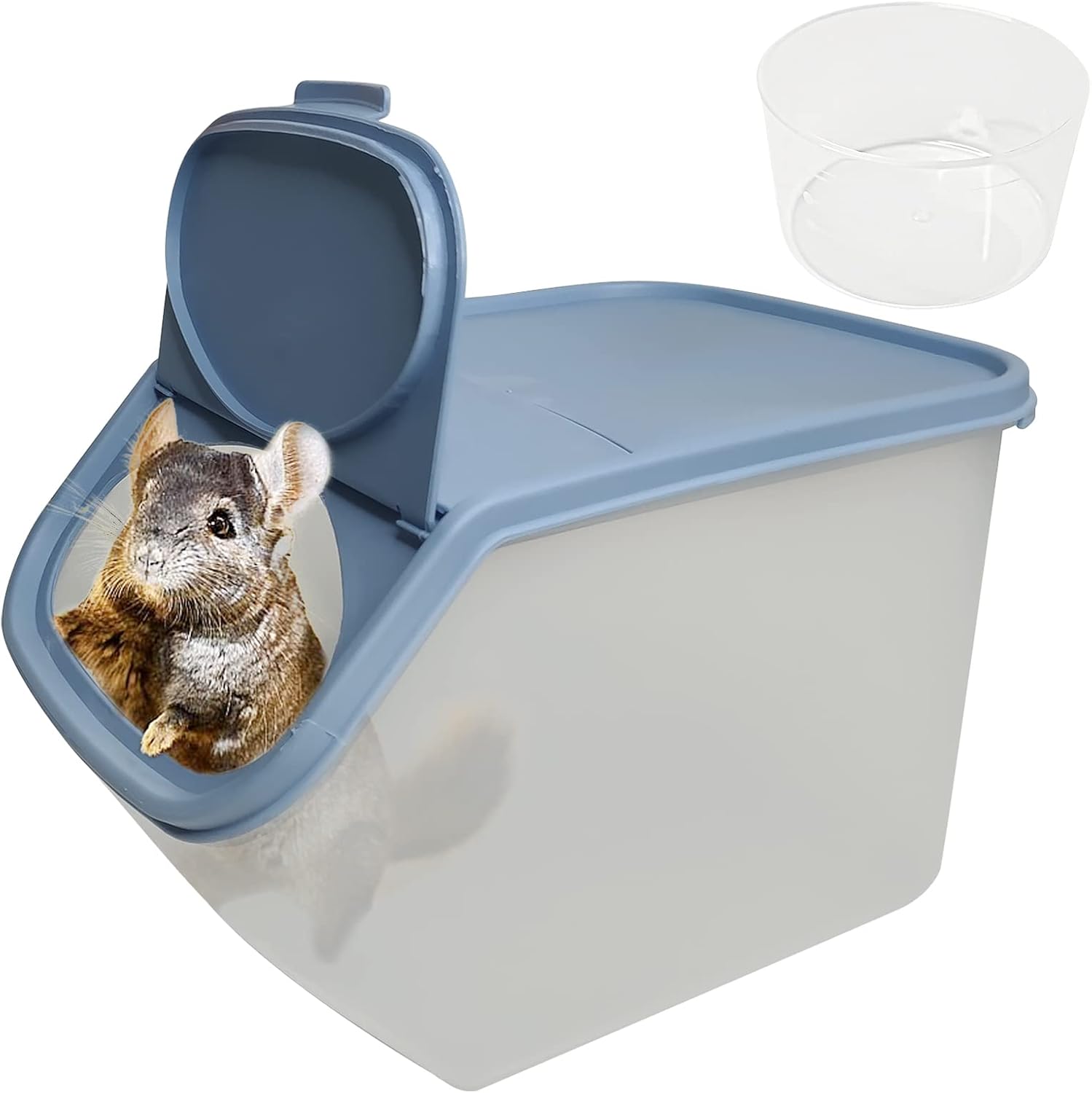 PINVNBY Chinchilla Sand Bath Box Gerbil Bathroom Transparent Totoro Plastic Sand Bath House with Sand Cup Cage Accessories for Guinea Pig Hedgehog Squirrel and Other Small Animals PINVNBY Chinchilla Sand Bath Box Gerbil Bathroom Transparent Totoro Plastic Sand Bath House with Sand Cup Cage Accessories for Guinea Pig Hedgehog Squirrel and Other Small Animals