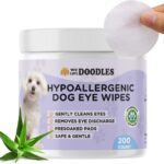 We Love Doodles Dog Eye Wipes - Gently Clean Eyes with Pre-Soaked Eye Wipes for Dogs, Effective Tear Stain Remover for Dogs, Safe Pet Eye Wipes for Crust & Eye Debris, Dog Eye Cleaner - 200 Pads