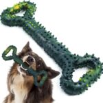 Dog Toys for Aggressive Chewers Large Dog Toys with Convex Design Natural Rubber Tug-of-war Toy for Energetic Dogs Medium Large Dogs Tooth Clean