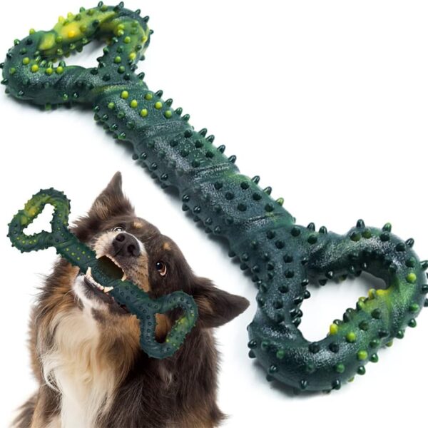Dog Toys for Aggressive Chewers Large Dog Toys with Convex Design Natural Rubber Tug-of-war Toy for Energetic Dogs Medium Large Dogs Tooth Clean
