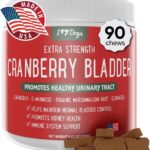 iHeartDogs Extra Strength Urinary, Bladder, & Kidney Support for Dogs  Cranberry, D-Mannose & Echinacea Helps Maintain Urinary Tract Health, Strengthens Weak & Incontinent Bladder