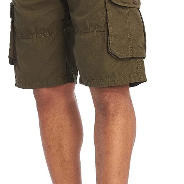 Southpole Men's Multi Pocket Ripstop Cargo Shorts with Belt, Inseam 12"
