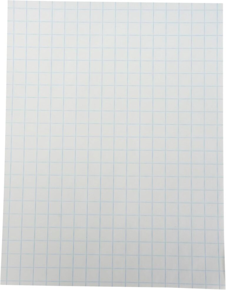 School Smart Double Sided Graph Paper, 8-1/2 x 11 Inches, 1/2 Inch Rule, White, Pack of 500 - 085279