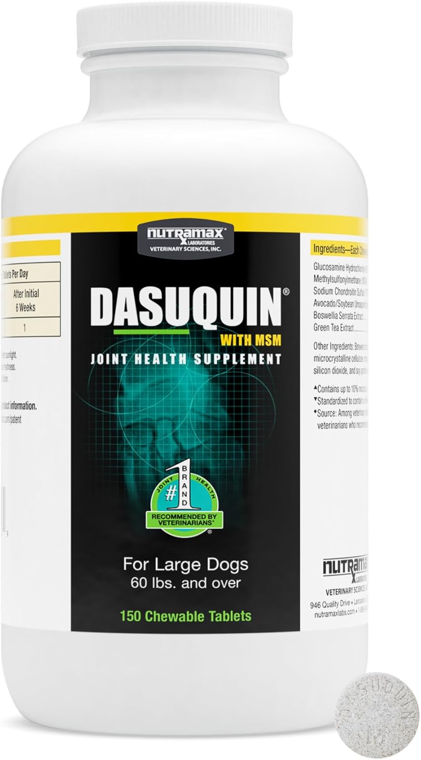 Nutramax Dasuquin with MSM Chewables, Large Dog, 150 Count Nutramax Dasuquin with MSM Chewables, Large Dog, 150 Count