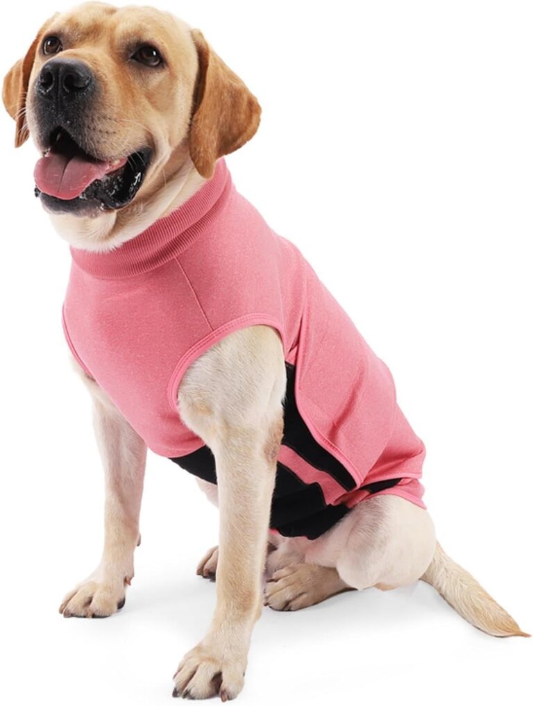 Dog Anxiety Vest Thunder Vest for Dogs Anxiety Dog Thunder Jacket for Thunderstorm,Travel and Vet Visits Pink XS