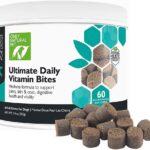 Only Natural Pet Ultimate Daily Vitamins - Complete Multivitamin Supplement for Dogs Balanced Health & Vitality - Senior Small & Large Canine Food Immune Digestive Support -60 Soft Chews (Pack of 1)