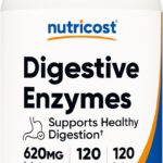 Nutricost Digestive Enzymes 620mg, 120 Capsules - Complete Digestive Enzyme Supplement