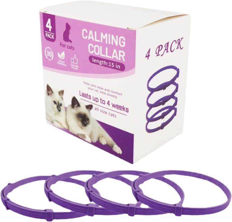 Calming Collar for Cats, Adjustable, Efficient Cat and Dog Calming Collar with Pheromones, Cat Calming Products, Calm Collar Pacify Kitten, Cat Pheromone Collar (Cats)