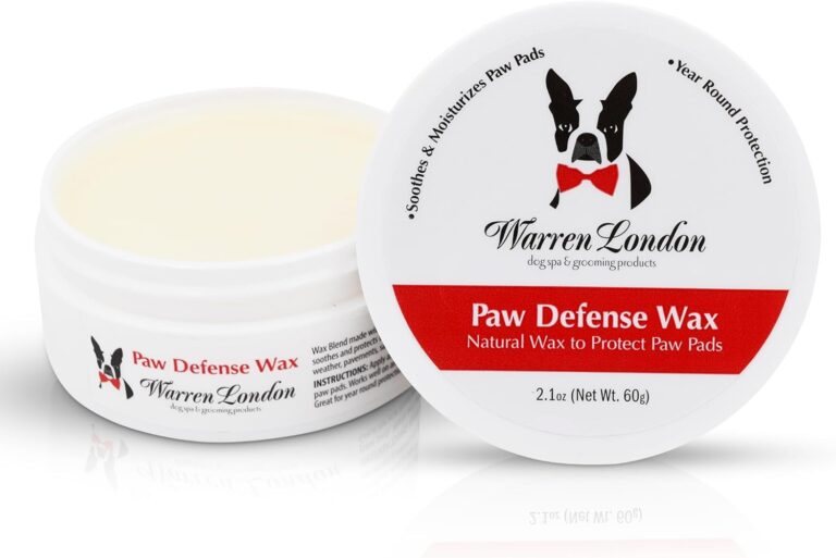 Warren London Paw Defense Wax | All-Season Dog Paw Balm with Beeswax, Aloe & Vitamin E | Shields Pads from Hot Pavement, Ice & Rough Terrain | Soothes Dry, Cracked Paws | Made in USA